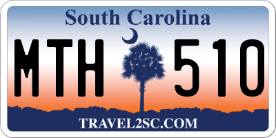 SC license plate MTH510