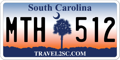 SC license plate MTH512