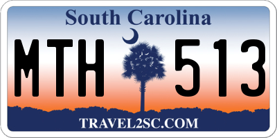 SC license plate MTH513