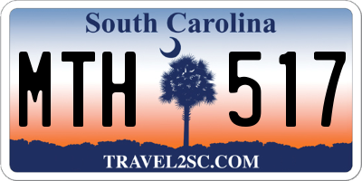 SC license plate MTH517