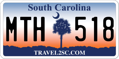 SC license plate MTH518