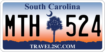 SC license plate MTH524