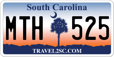 SC license plate MTH525