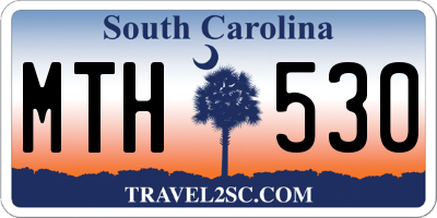 SC license plate MTH530