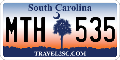 SC license plate MTH535