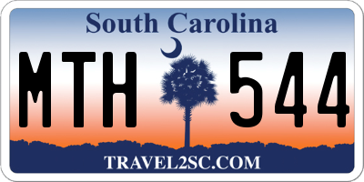 SC license plate MTH544