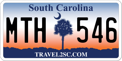 SC license plate MTH546