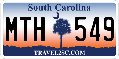 SC license plate MTH549