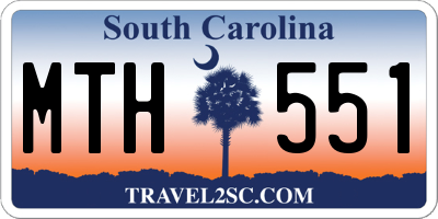 SC license plate MTH551