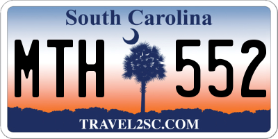 SC license plate MTH552
