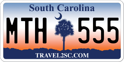 SC license plate MTH555