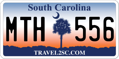 SC license plate MTH556