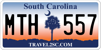 SC license plate MTH557