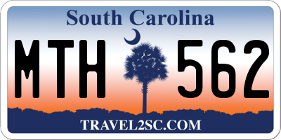 SC license plate MTH562