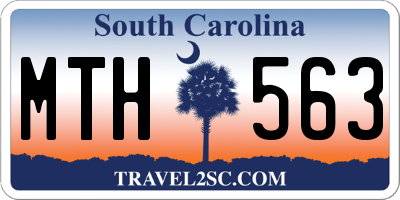 SC license plate MTH563
