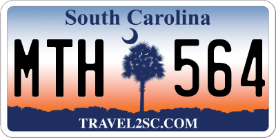 SC license plate MTH564