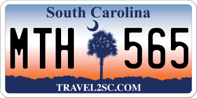 SC license plate MTH565