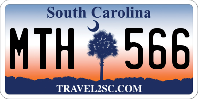 SC license plate MTH566