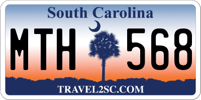 SC license plate MTH568
