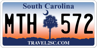 SC license plate MTH572