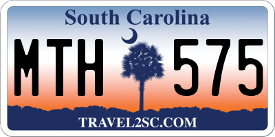 SC license plate MTH575