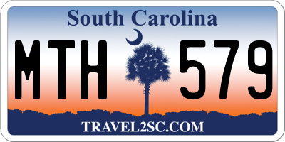 SC license plate MTH579