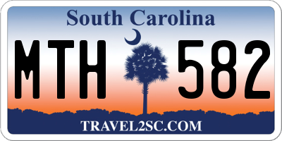 SC license plate MTH582