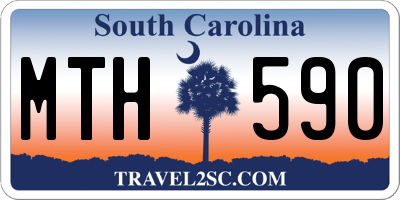 SC license plate MTH590