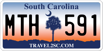 SC license plate MTH591