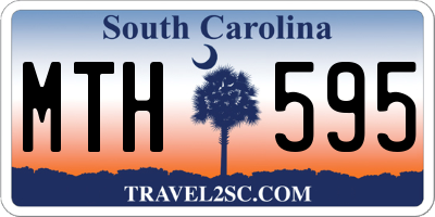 SC license plate MTH595