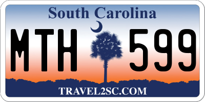 SC license plate MTH599