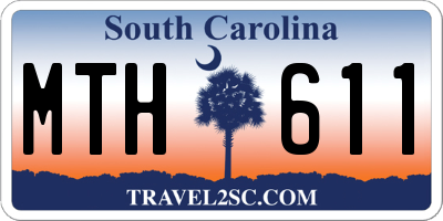 SC license plate MTH611