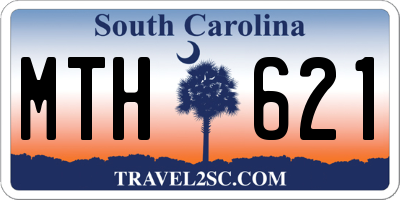 SC license plate MTH621