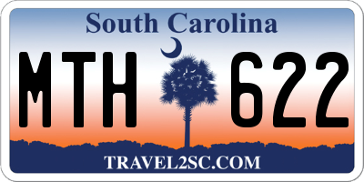 SC license plate MTH622