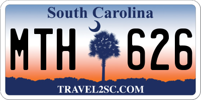 SC license plate MTH626