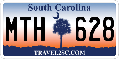 SC license plate MTH628