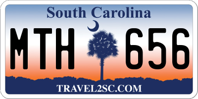 SC license plate MTH656