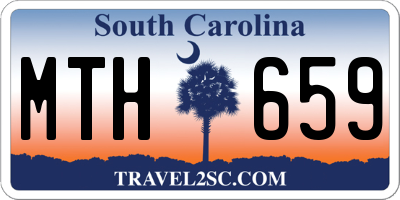 SC license plate MTH659