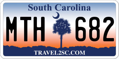 SC license plate MTH682