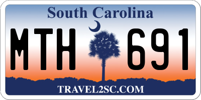 SC license plate MTH691