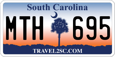 SC license plate MTH695