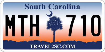 SC license plate MTH710