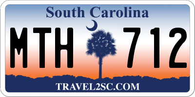 SC license plate MTH712