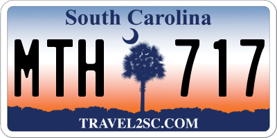 SC license plate MTH717
