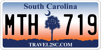 SC license plate MTH719