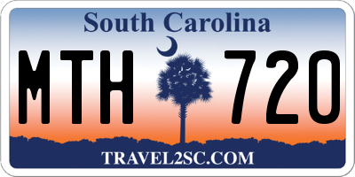 SC license plate MTH720