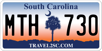 SC license plate MTH730