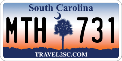 SC license plate MTH731