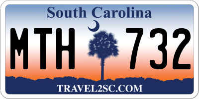 SC license plate MTH732