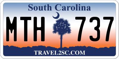 SC license plate MTH737